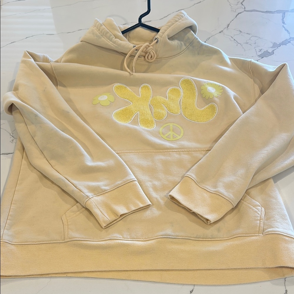 Women's Cream/Yellow KNJ Hoodie
